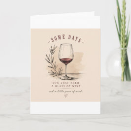 Vintage Wine Lover | Red Wine Design Kort