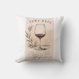Vintage Wine Lover | Red Wine Design Kudde