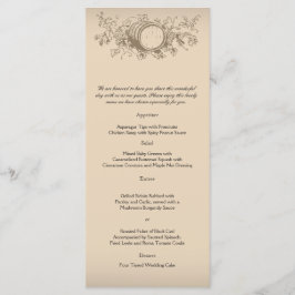 Vintage Winery Bröllop Menu Meny