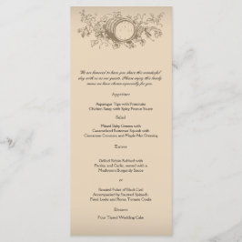 Vintage Winery Bröllop Menu Meny