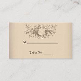 Vintage Winery Bröllop Place Cards Placeringskort
