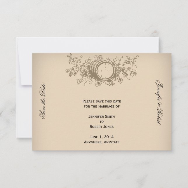 Vintage Winery Spara datum Spara Datumet (Framsida)