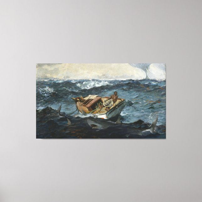 Vintage Winslow Homer Bukt Stream Canvastryck (Framsida)