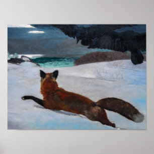 Vintage Winslow Homer Fox Hunt Poster