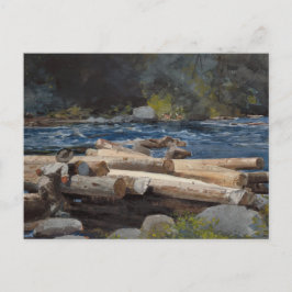 Vintage Winslow Homer Hudson River Vykort
