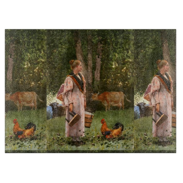 Vintage Winslow homer Mjölk Maid (Framsidan)