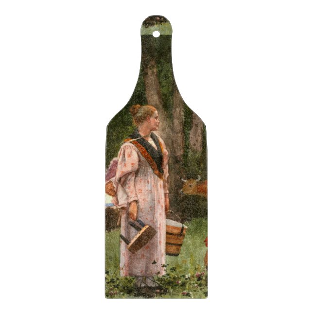 Vintage Winslow homer Mjölk Maid (Framsidan)