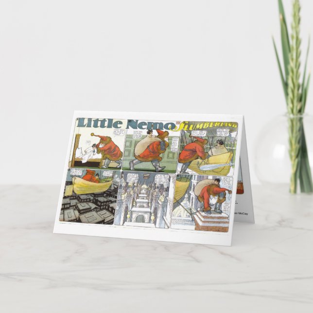 Vintage Winsor McCay-julkortsdesign Helgkort (Framsida)