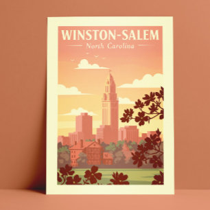 Vintage Winston-Salem North Carolina Vykort