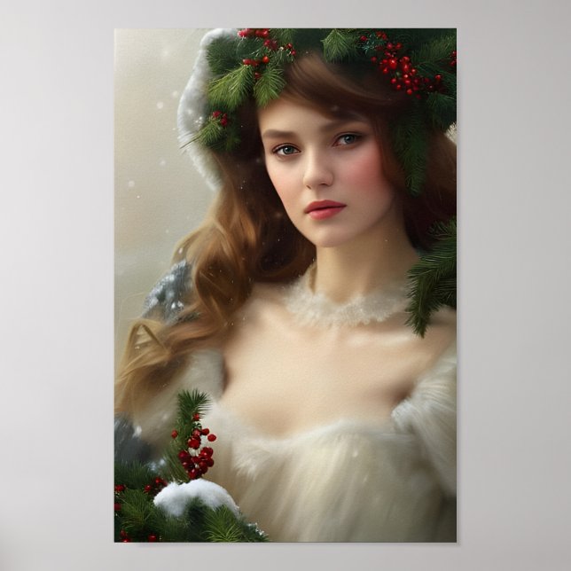 Vintage Winter Beauty Poster (Framsidan)