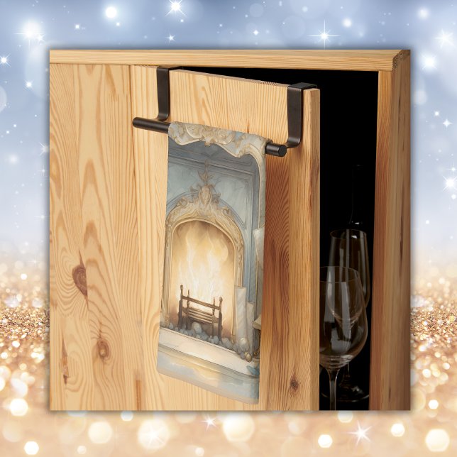 Vintage Winter God jul Monogram | Kökshandduk (Skapare uppladdad)