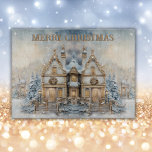 Vintage Winter God jul Monogram | stor<br><div class="desc">Lägg till en fin beröring i köket med den här Vintagen stora styckningsskivan Winter God jul. Med en nostalgisk vinterscen visar den här skärbrädan ett charmerande utomhustema som fångar säsongens magi. Den monogrammade "God jul" tillför en personlig beröring och skapar den både ett praktiskt och dekorativt tillägg till ditt helgdag-kök....</div>