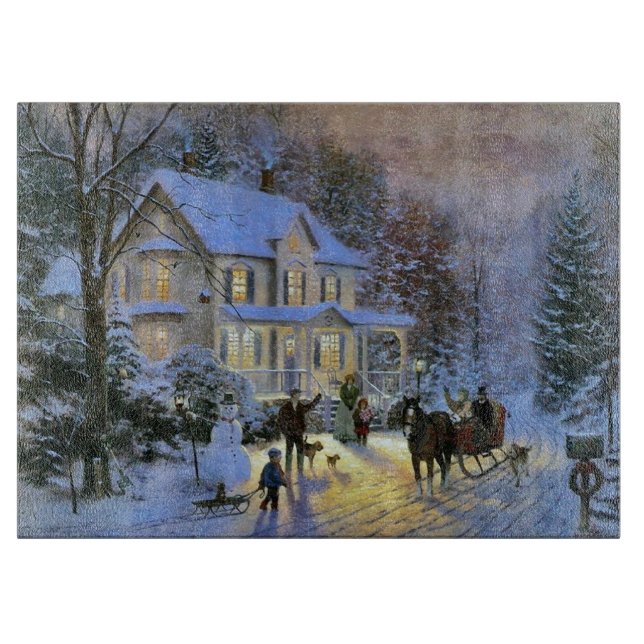 Vintage Winter Town Julgran (Framsidan)