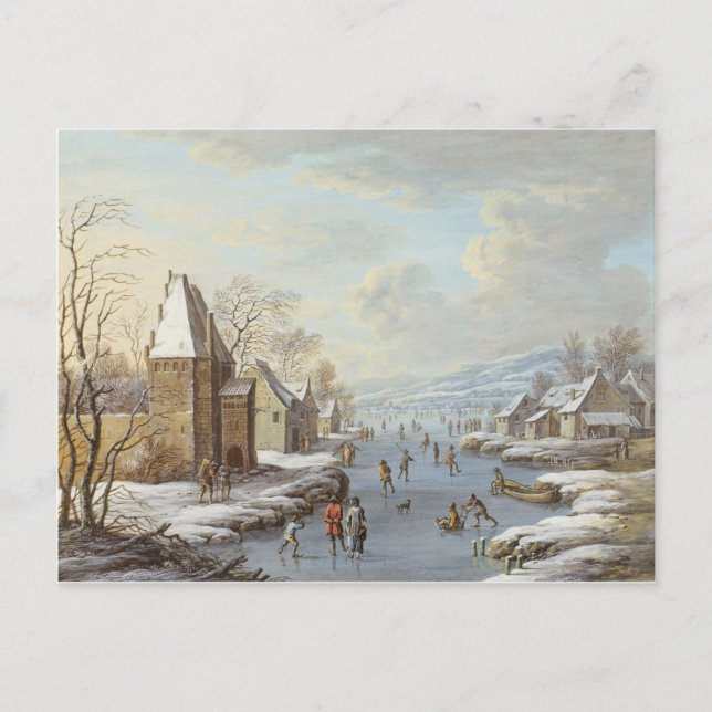 Vintage Winter Vykort (Framsida)
