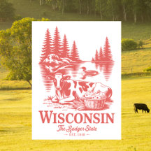 Vintage Wisconsin Badger State Ko