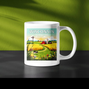 Vintage Wisconsin Kaffemugg