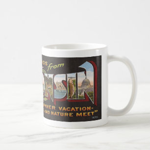Vintage Wisconsin Kaffemugg