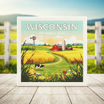Vintage Wisconsin Kakelplatta<br><div class="desc">Vintage Wisconsin</div>
