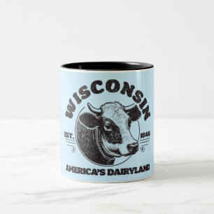 Vintage Wisconsin Två-Tonad Mugg