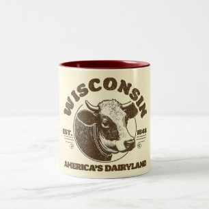 Vintage Wisconsin Två-Tonad Mugg