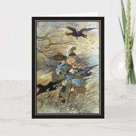 Vintage Witch av Charles Folkard Kort