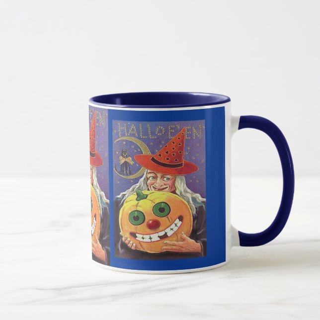 Vintage Witch Halloween Mugg (Höger)