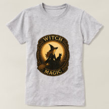 Vintage Witch Magic Aesthetic T-Shirt - Cute Hallo