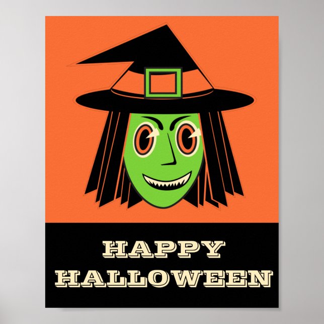 Vintage Witch Poster (Framsidan)