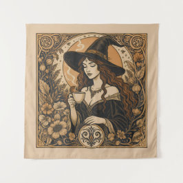 Vintage Witch Tea Time