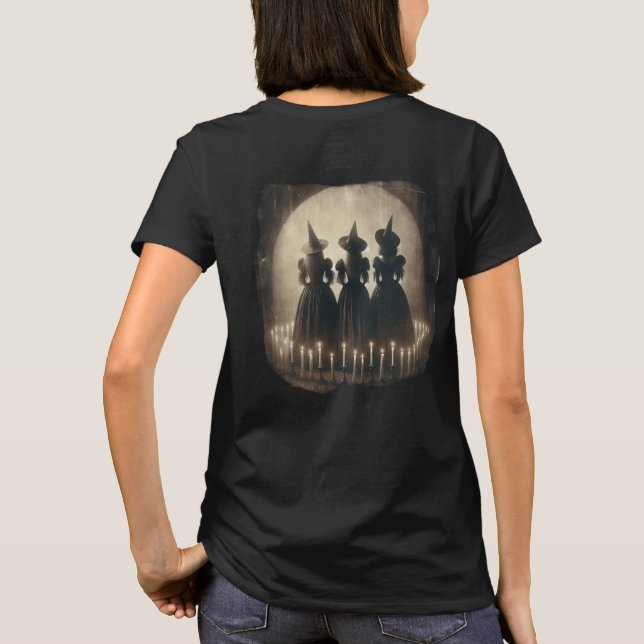 Vintage Witch Trio T Shirt (Baksida)