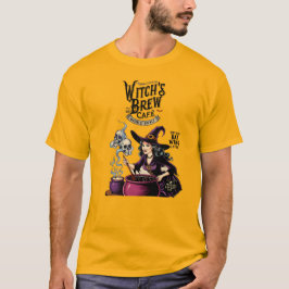 Vintage Witch's Brew Café T Shirt