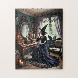 Vintage Witchy Enchanting Gothic Makeup Time Pussel