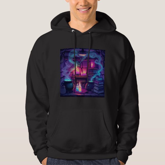 Vintage Witchy Potion Lab Hoodie (Framsida)