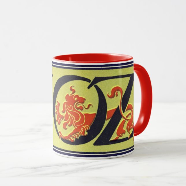 Vintage Wizard of Oz bokomslagskonst, titelsida Mugg (Framsida höger)
