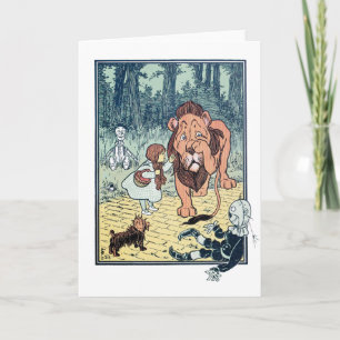 Vintage Wizard of Oz Characters, Gult Brick Road Kort