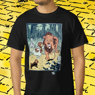 Vintage Wizard of Oz Characters, Gult Brick Road Tee