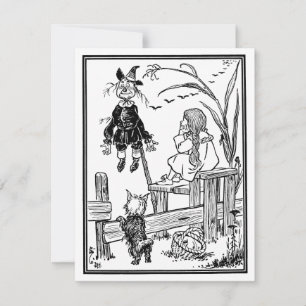 Vintage Wizard of Oz, Dorothy Toto Meet Fågelskräm