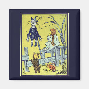 Vintage Wizard of Oz, Dorothy Toto Meet Fågelskräm Magnet