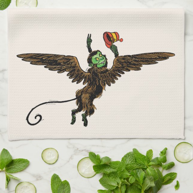 Vintage Wizard of Oz, Evil Flies Monkey Kökshandduk (Vikta)