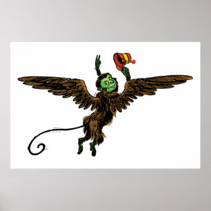 Vintage Wizard of Oz, Evil Flies Monkey Poster