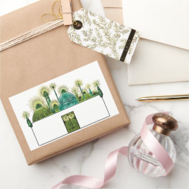 Vintage Wizard of Oz, The Emerald City Rektangulärt Klistermärke