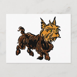 Vintage Wizard of Oz, Toto the Cute Puppy Hund Vykort