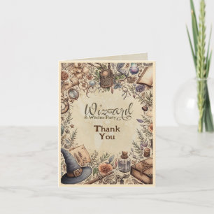 Vintage Wizard Witches Party Magic Trollspö Hats Kort