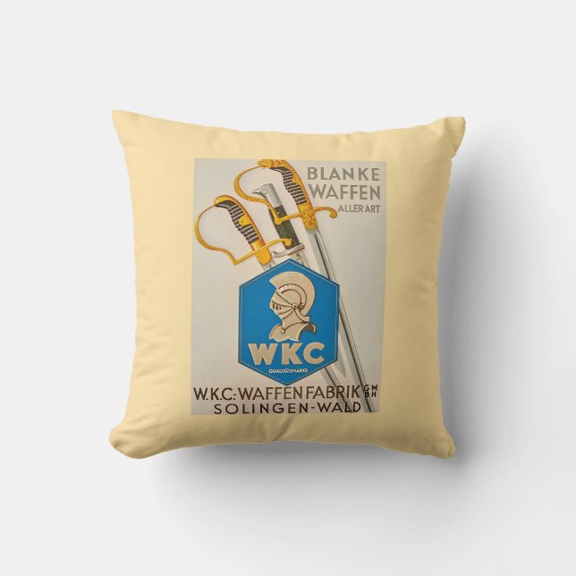 Vintage WKC Solingen Kudde (Framsida)