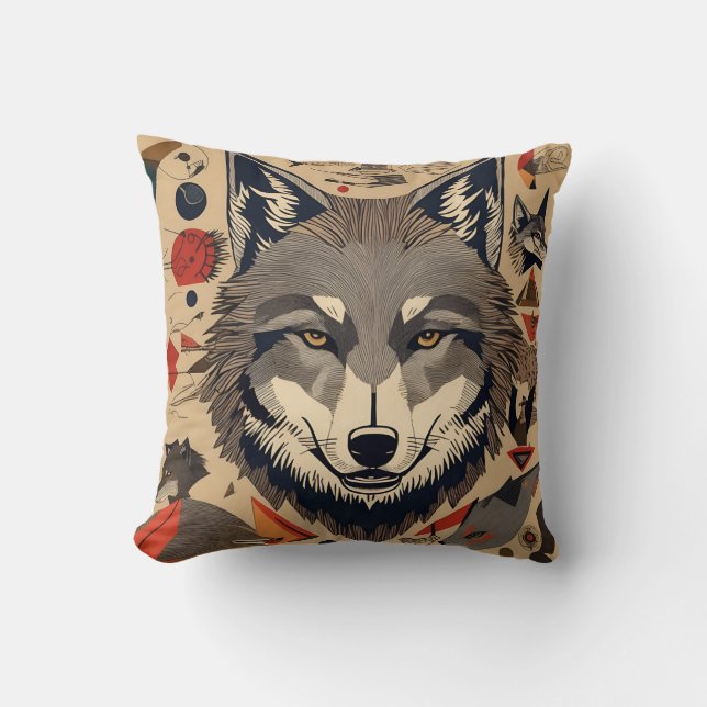vintage wolf  kudde (Framsida)