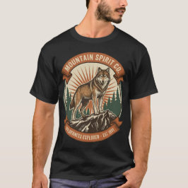 Vintage Wolf Mountain Spirit - Vildmarksforskare T Shirt