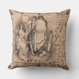 Vintage Woman Beauty Pillow Kudde