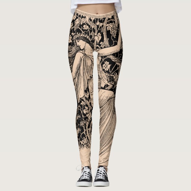 Vintage Woman Dancing Leggings (Framsida)