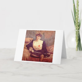 Vintage Woman Fencer! Vintagens anteckningskort