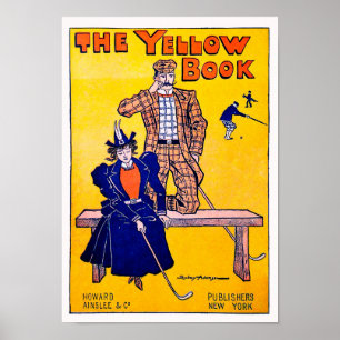 Vintage Woman Golfer-utskrift Poster